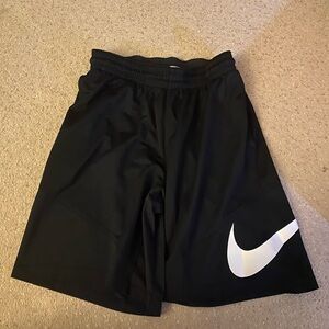 Nike Swoosh Black Shorts Mens Medium